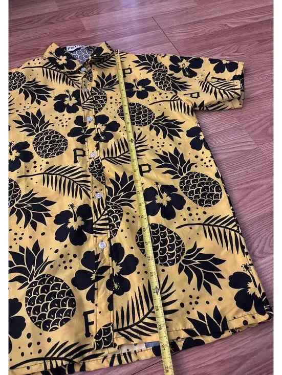 Pittsburgh Pirates Baseball Hawaiian Button Shirt Size Small - Picture 3 of 5
